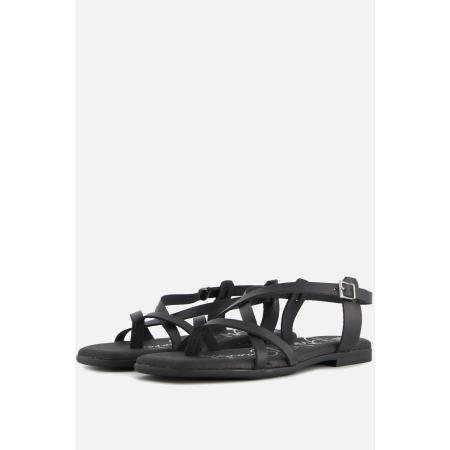 Oh My Sandals Athena Sandalen zwart Leer