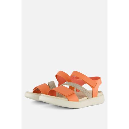 Ecco Flowt W Sandalen oranje Leer