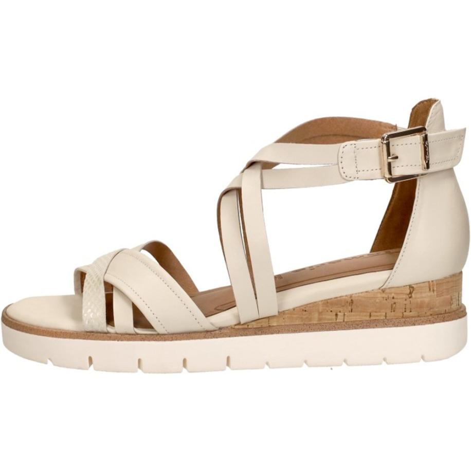 Tamaris - Sandalen Plat Wit