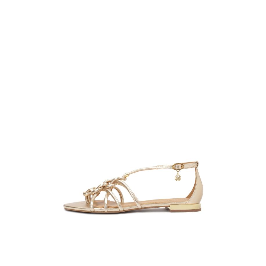 Kazar Sandalen met riem goud Goud