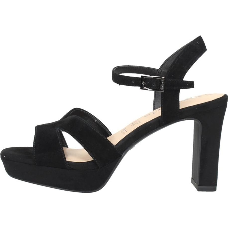 Tamaris - Sandalen Hak Zwart