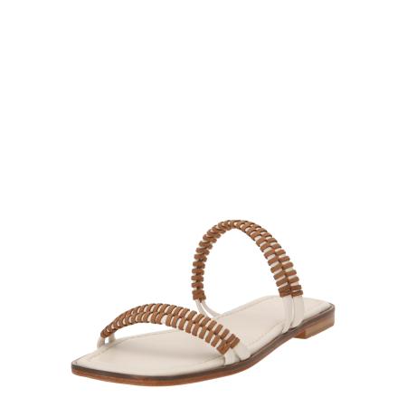 Marietta's Fantasy Mariettas Fantasy Muiltjes Amelia donkerbruin / offwhite