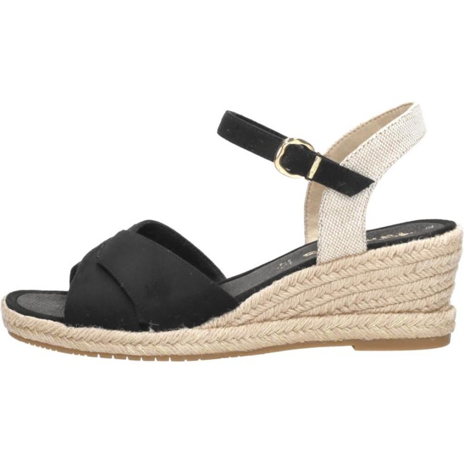 Tamaris - Sandalen Touwzool Zwart