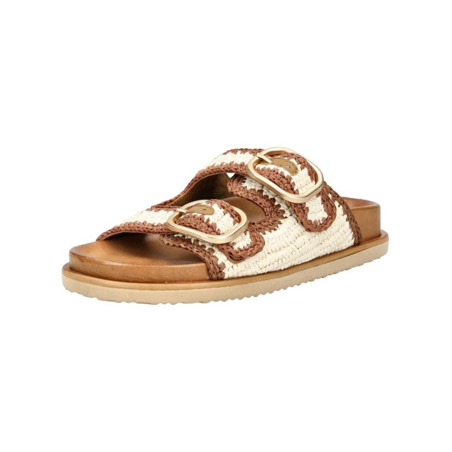 Inuovo INUOVO Muiltjes bruin / wolwit -