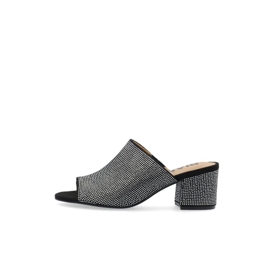 Bianco Bianco Muiltjes CATE zwart / zilver -