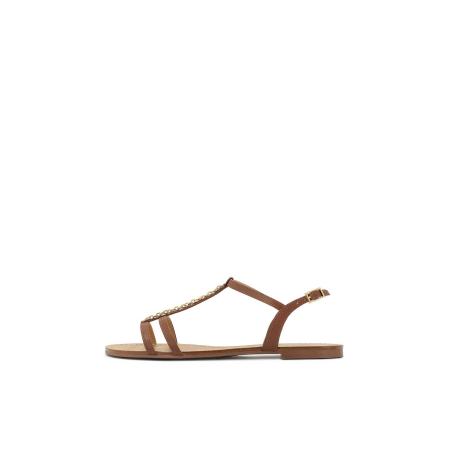 Kazar Kazar Sandalen met riem bruin / goud