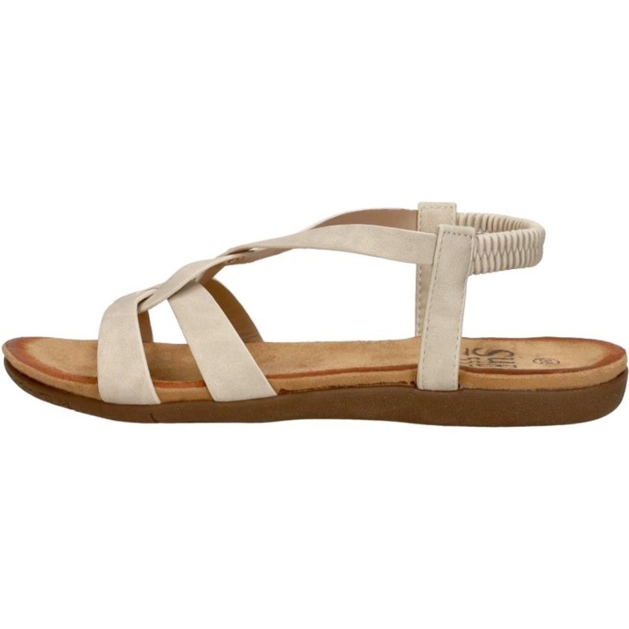 Sub55 - Sandalen Plat Wit
