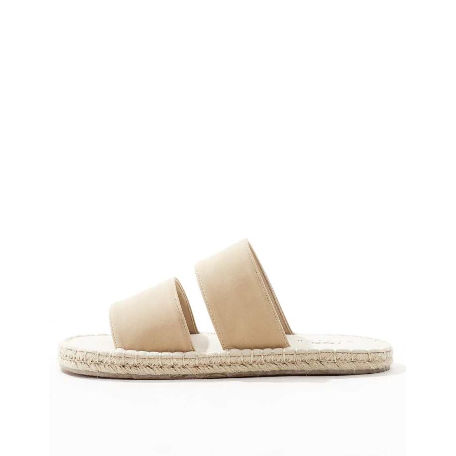ASOS DESIGN - Espadrille instapsandalen in stone-Neutraal Multicolor