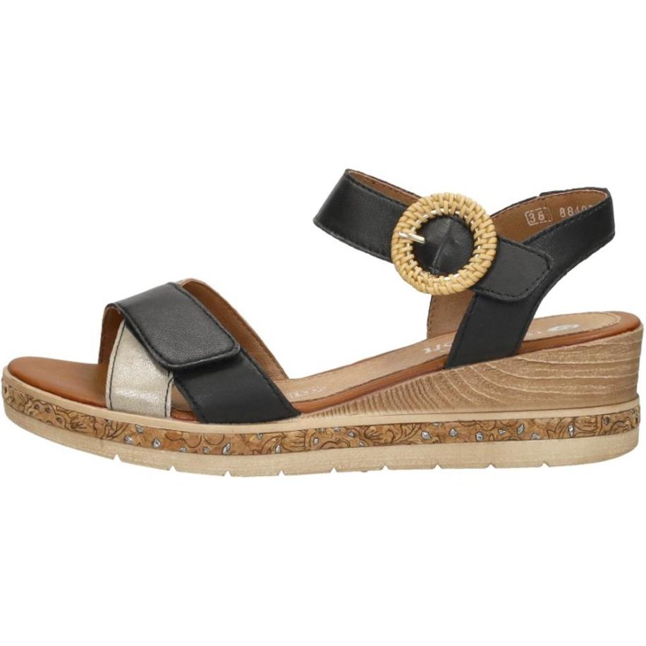 Remonte - Sandalen Plat Zwart