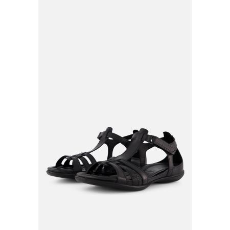 Ecco Flash Sandalen zwart Leer