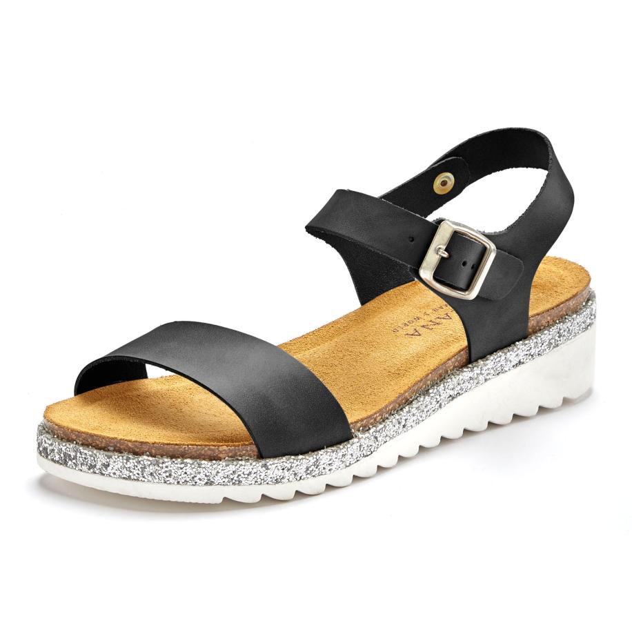 Lascana LASCANA Sandaal zwart / zilver -