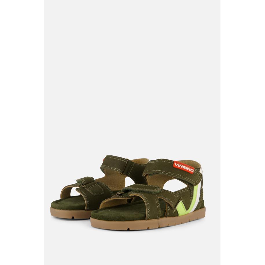 Vingino Norbert Sandalen groen Leer Groen