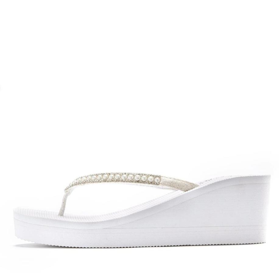 Lascana LASCANA Teenslipper wit -