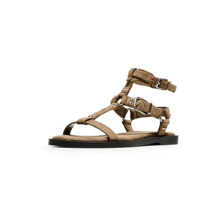 Bershka Bershka Sandalen met riem sand