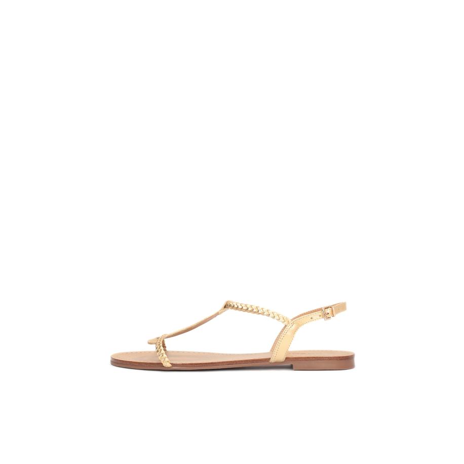 Kazar Kazar Sandalen met riem goud -