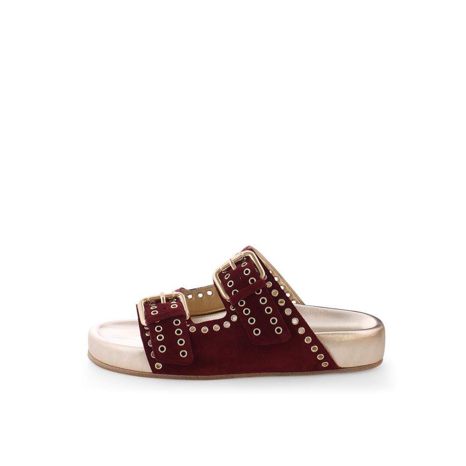 Kennel & Schmenger Kennel & Schmenger Muiltjes Soda donkerrood -