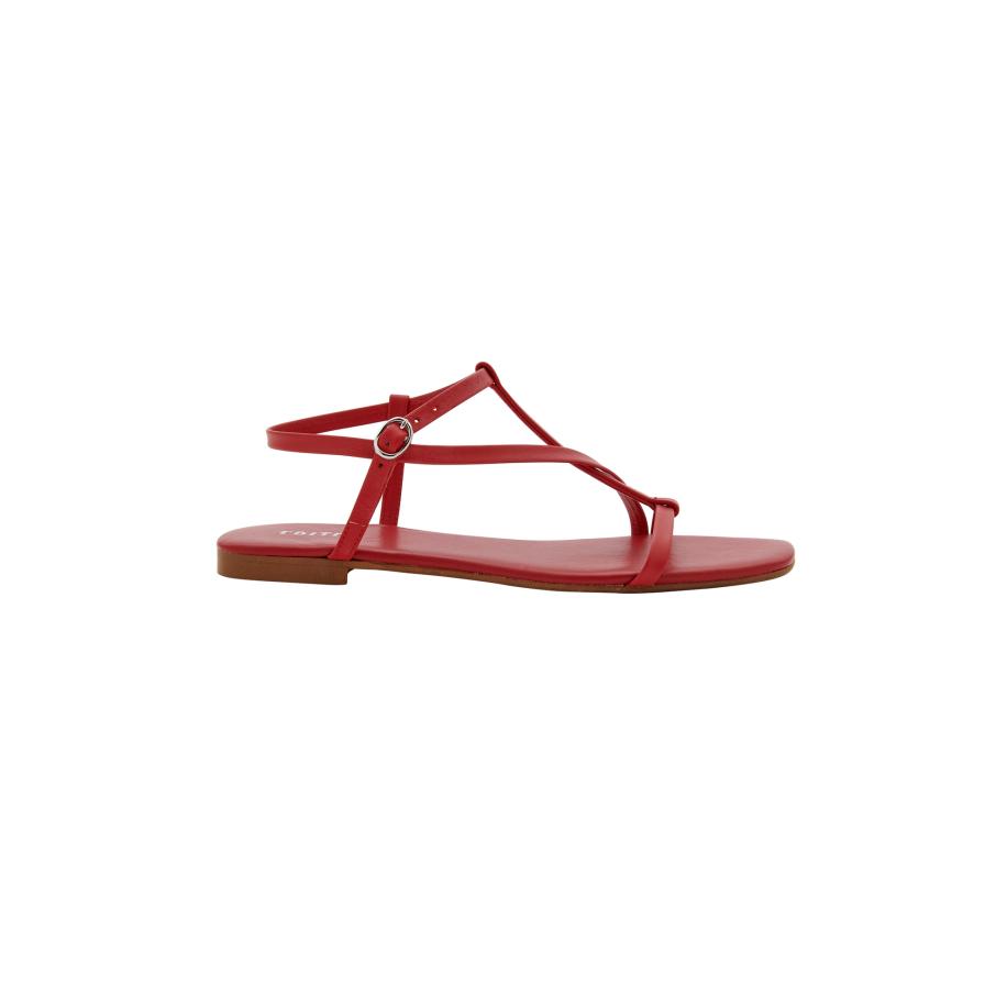 EDITED EDITED Sandalen met riem Toyah rood -