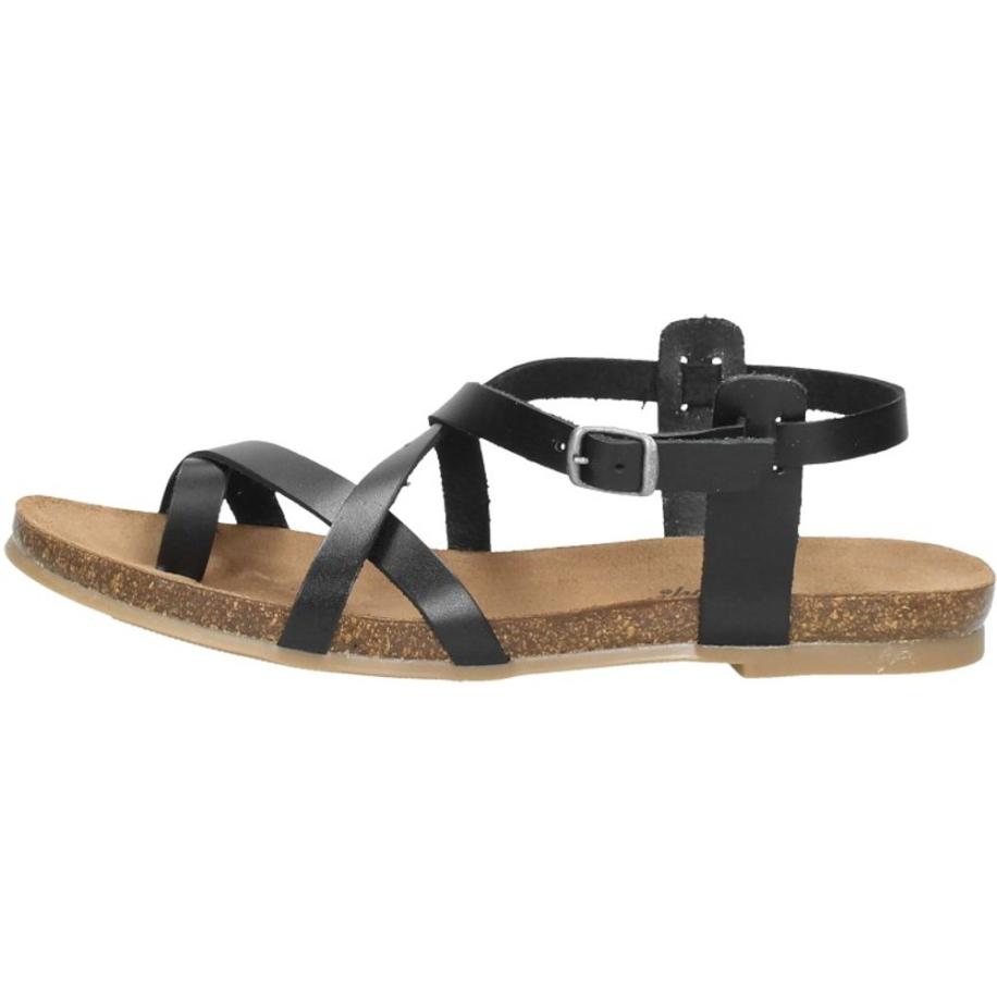 Cosmos - Sandalen Plat Zwart