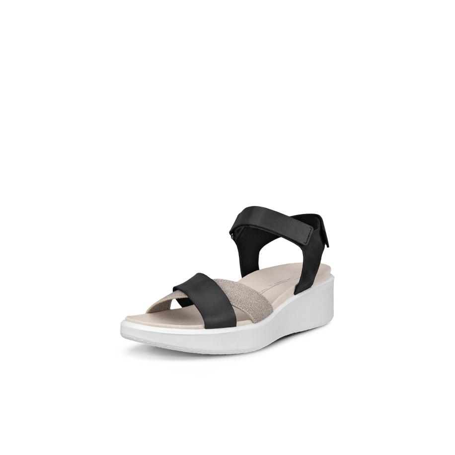 ECCO ECCO Sandalen met riem FLOWT WEDGE LX beige / zwart -