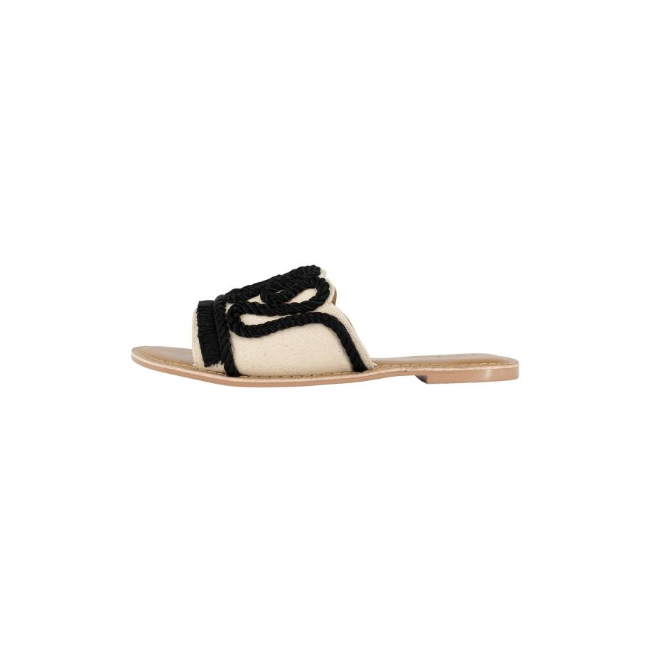 IZIA IZIA Muiltjes beige / zwart -