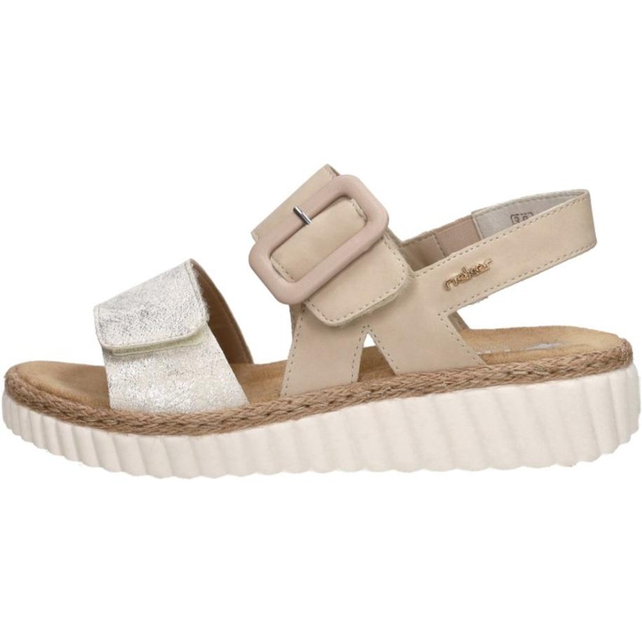 Rieker - Sandalen Plat Bruin