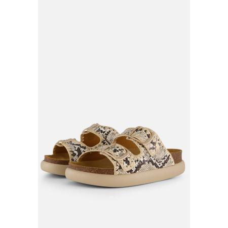 Scholl Noelle Python Slippers beige Synthetisch