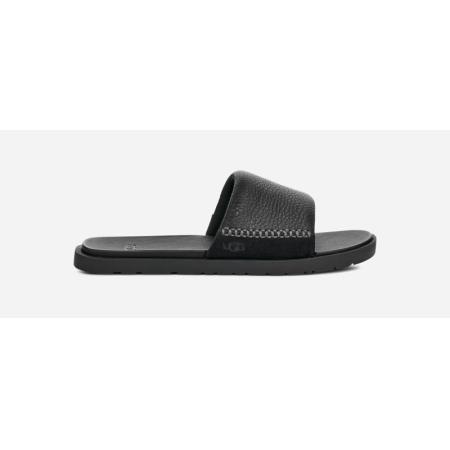 UGG® Seaside II-slipper in Black, Maat 41, Leder/Suede