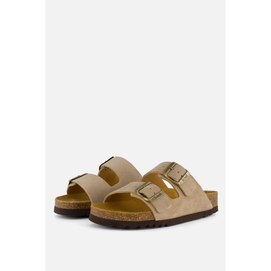 Scholl Josephine Sandalen beige Suede Bruin