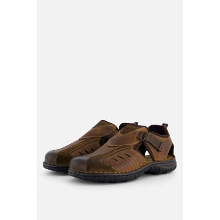 Outfielder Sandalen cognac Leer