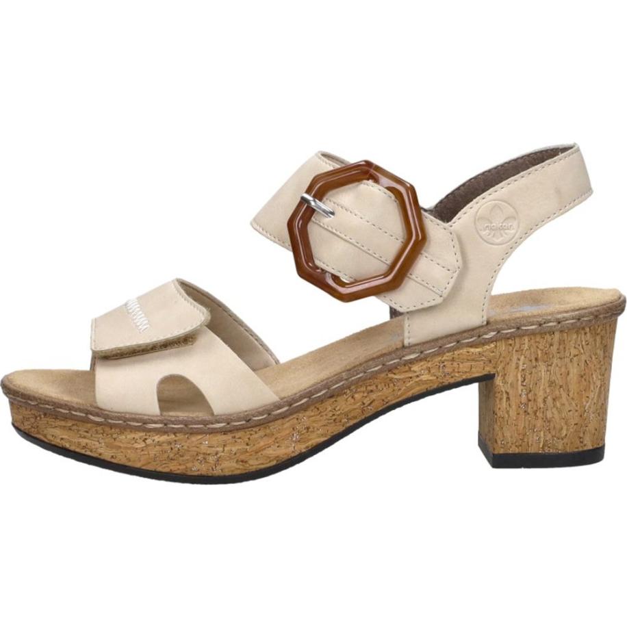 Rieker - Sandalen Hak Bruin