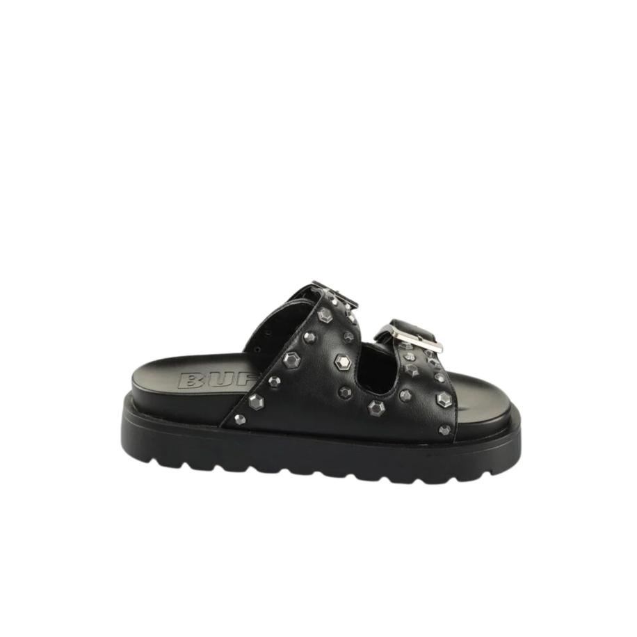 Buffalo Raya Ari Stud Dames Sandaal Zwart