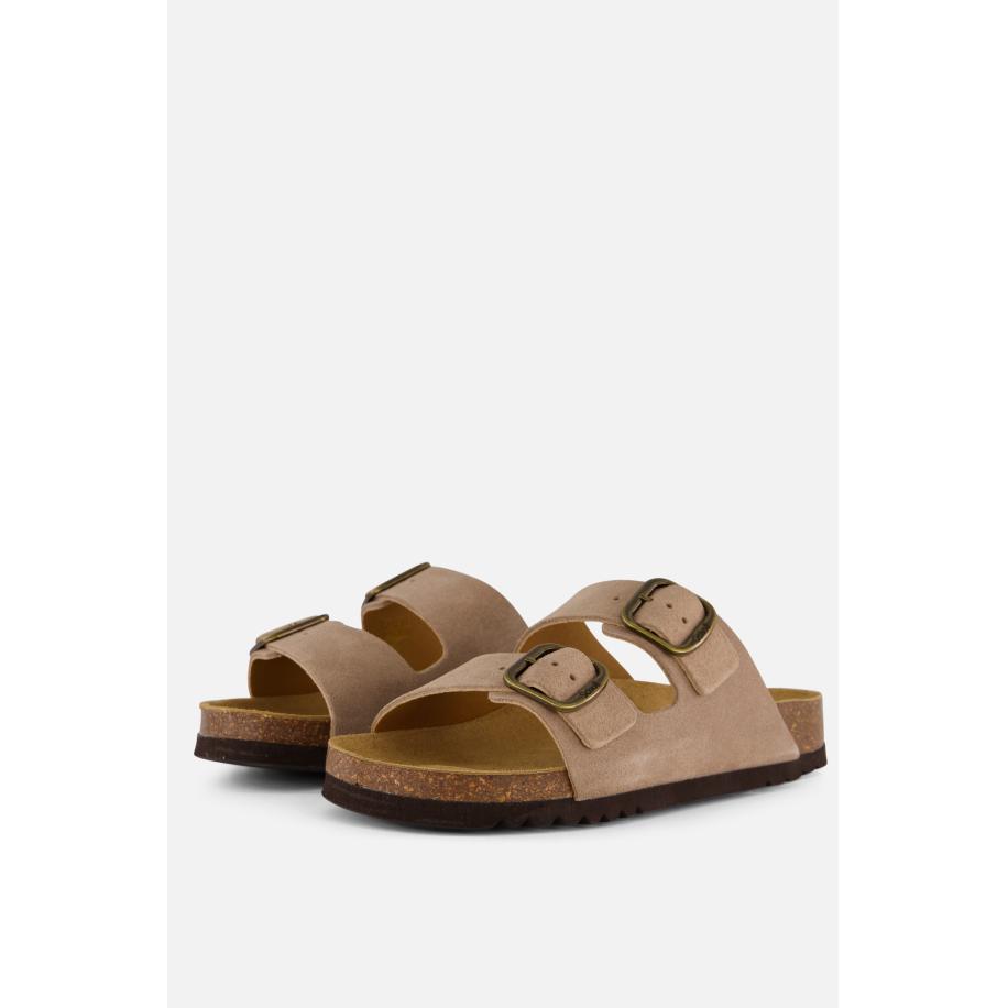 Scholl Josephine Sandalen beige Suede Bruin