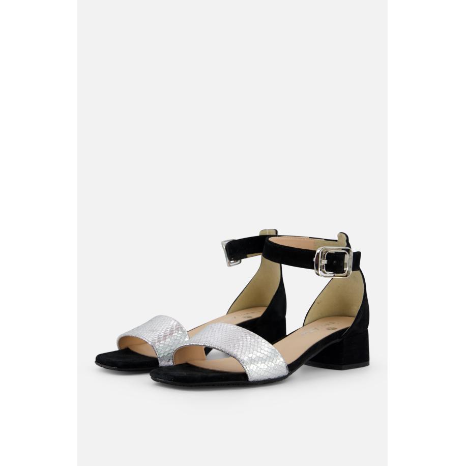 Linea Zeta Sandalen zwart suede Zwart