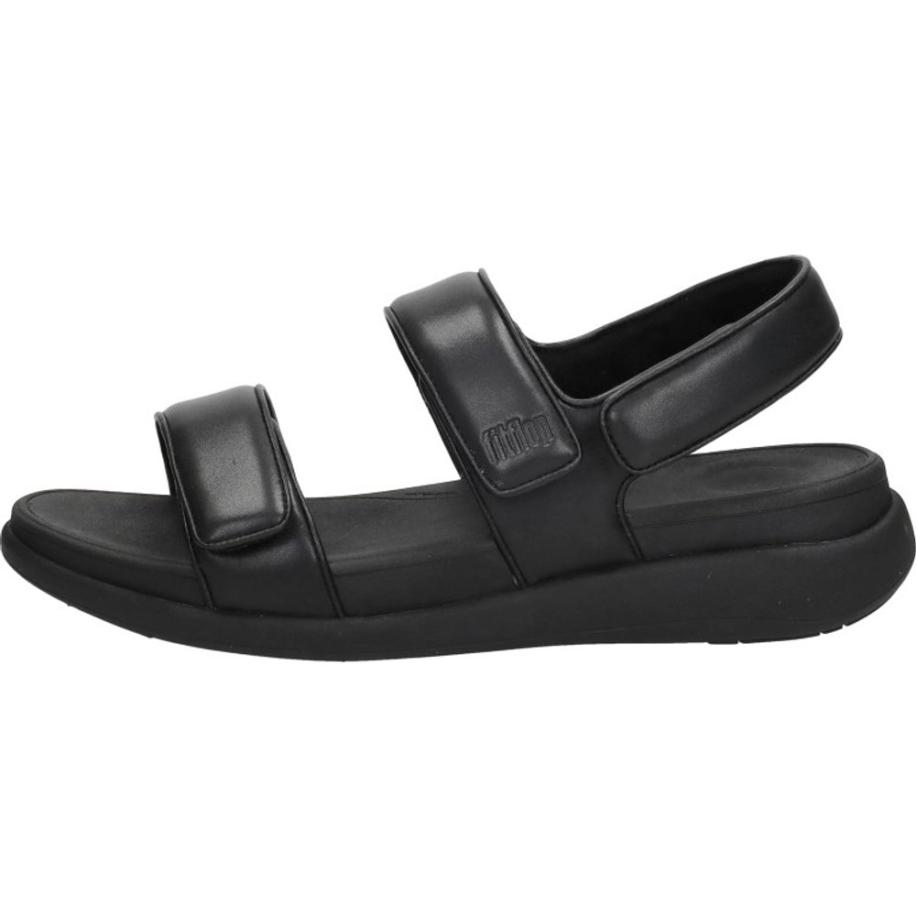 Fitflop - F-mode Go Adjustable Flatform Sandals Zwart