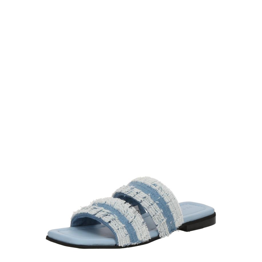 INUIKII INUIKII Muiltjes FRINGES blauw denim / pastelblauw -