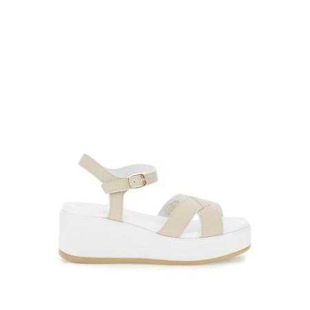 CAFèNOIR CAFè NOIR Sandalen met riem sand / wit