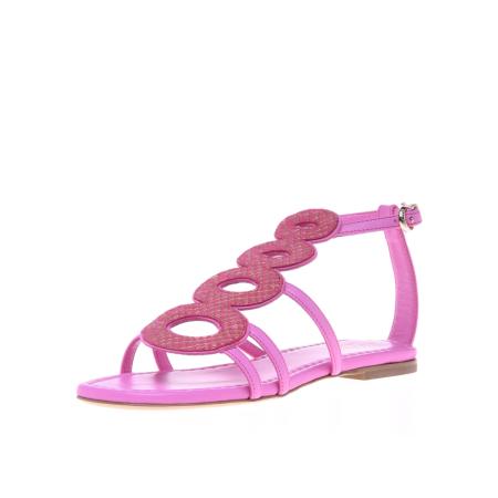 Baldinini BALDININI Sandalen met riem Lizard fuchsia