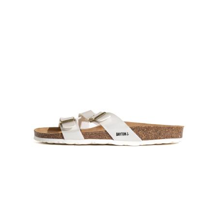 Bayton Bayton Muiltjes Cleo bruin / goud / zwart / wit