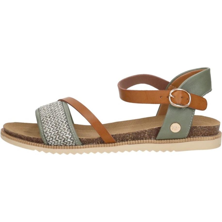 Mustang - Sandalen Plat Groen