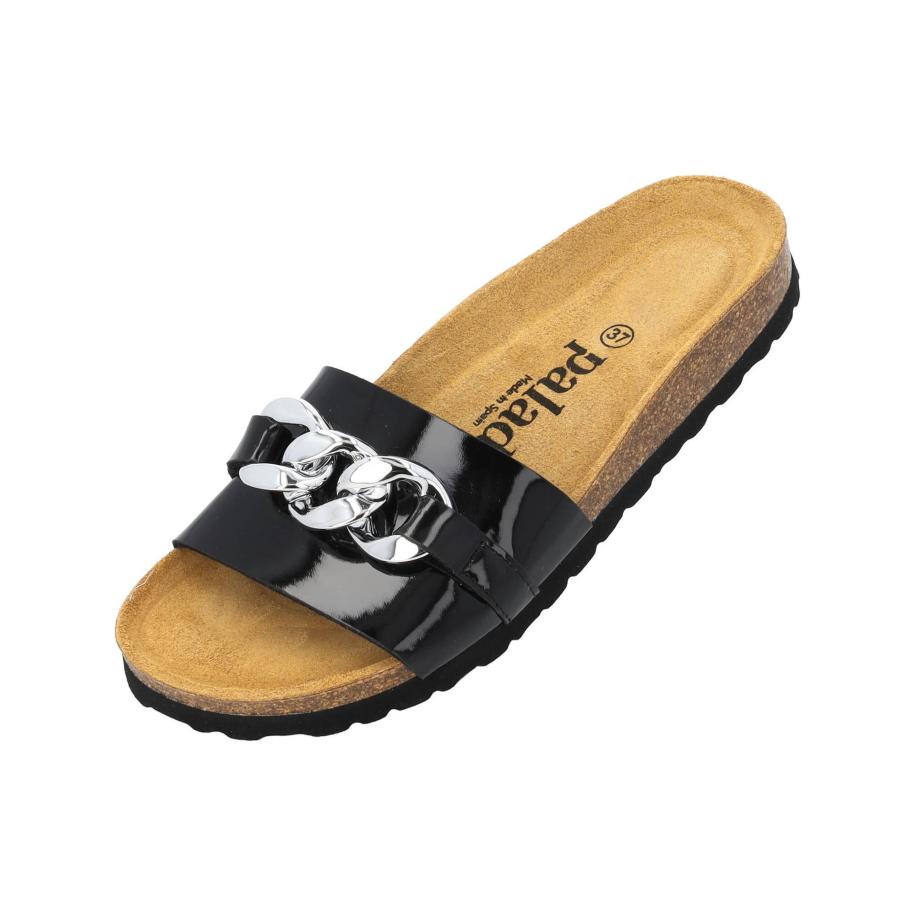 Palado Palado Muiltjes Gozo zwart / zilver -