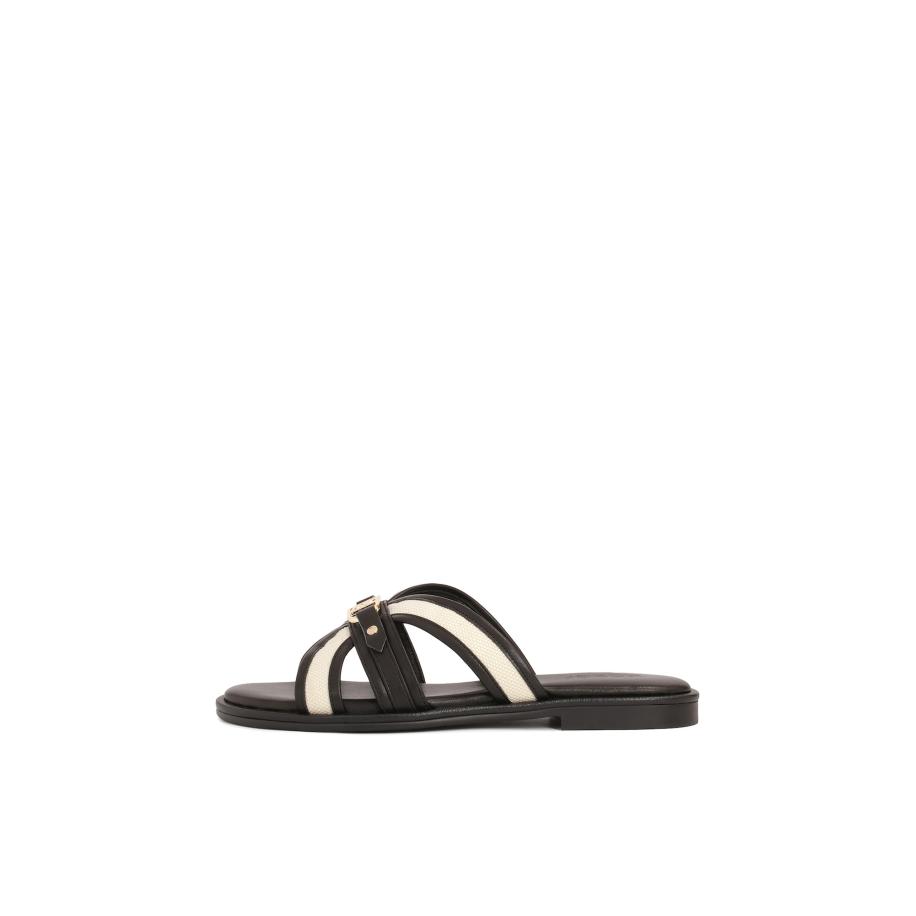 Kazar Muiltjes crème / zwart Zwart