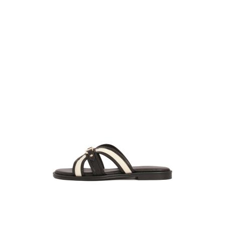 Kazar Muiltjes crème / zwart