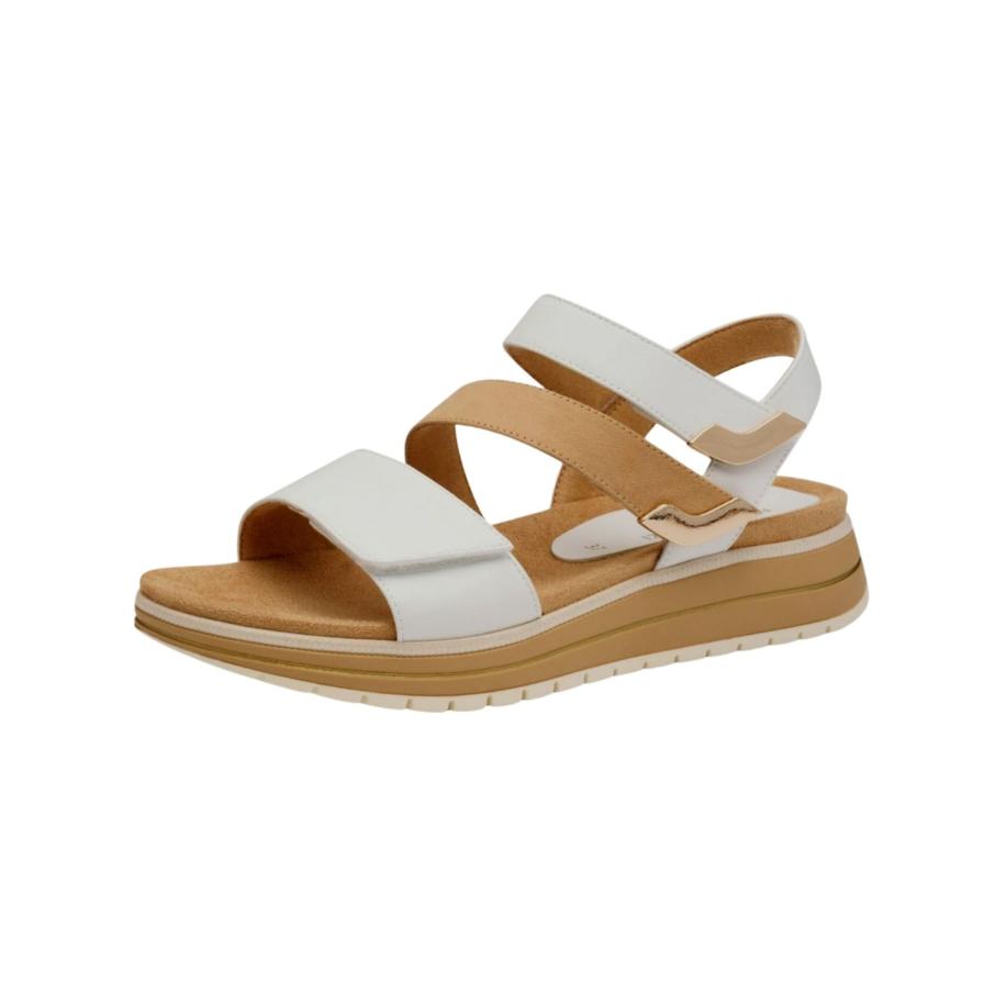 Marco Tozzi MARCO TOZZI Sandalen met riem camel / wit -