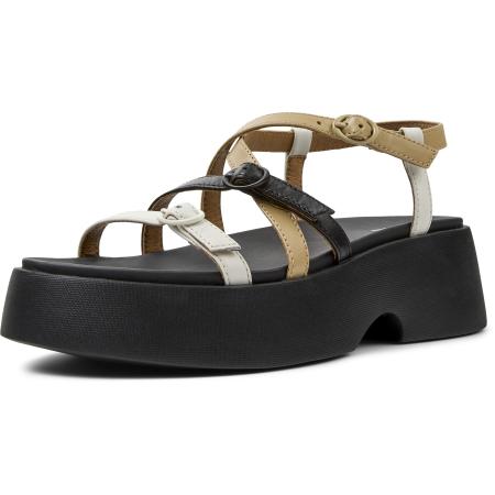 Camper CAMPER Sandalen met riem Tasha ivoor / sand / zwart