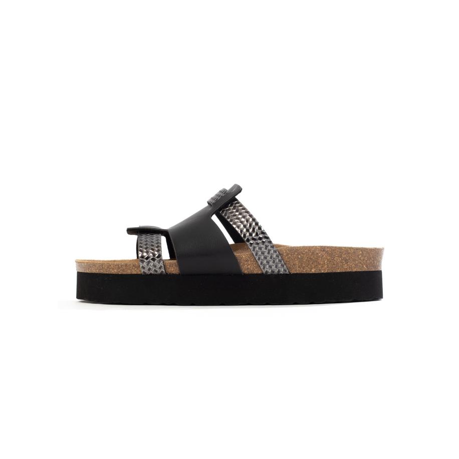 Bayton Bayton Muiltjes Lecce grijs / aardetinten / zwart -