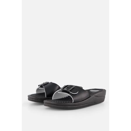 Scholl New Massage Slippers zwart Synthetisch