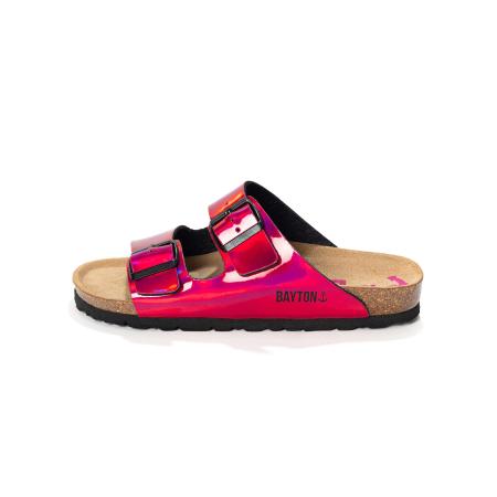 Bayton Bayton Muiltjes Athena pink / zwart
