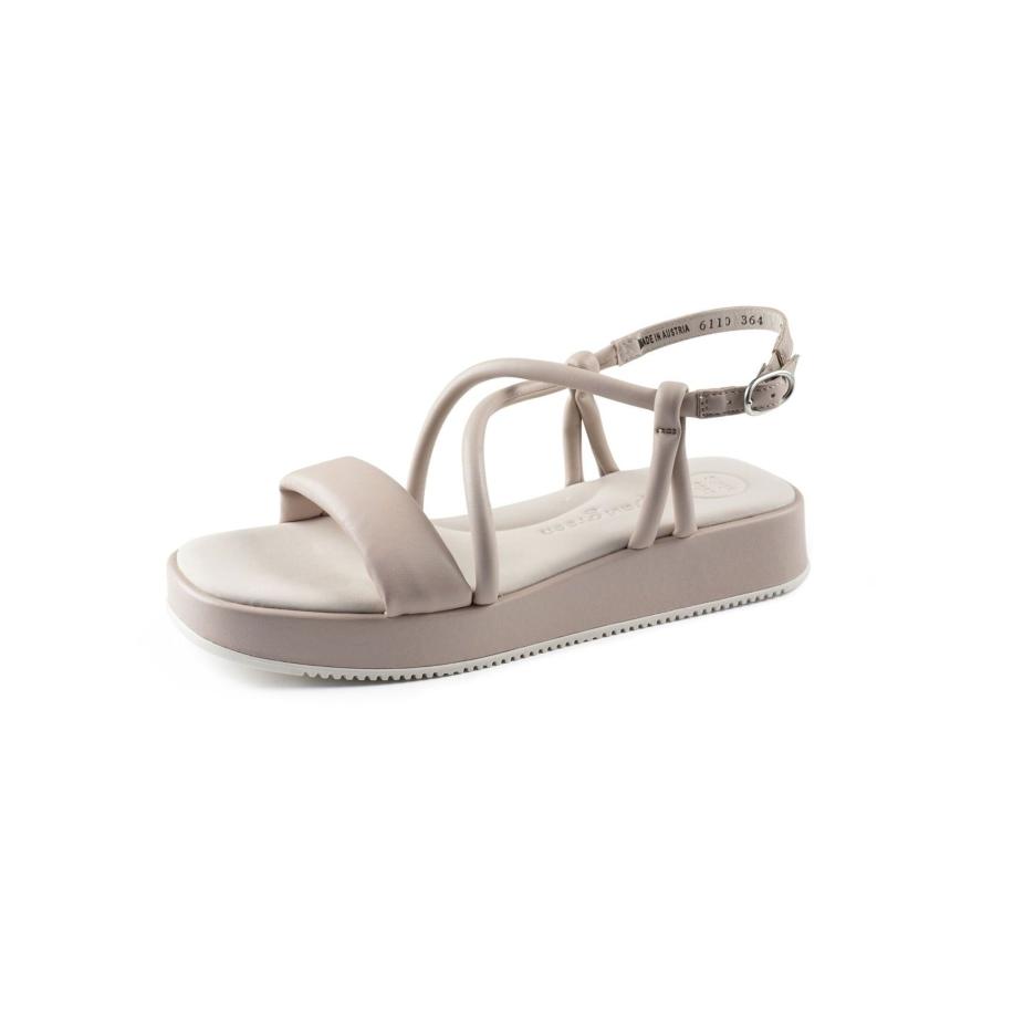 Paul Green Paul Green Sandalen met riem taupe -