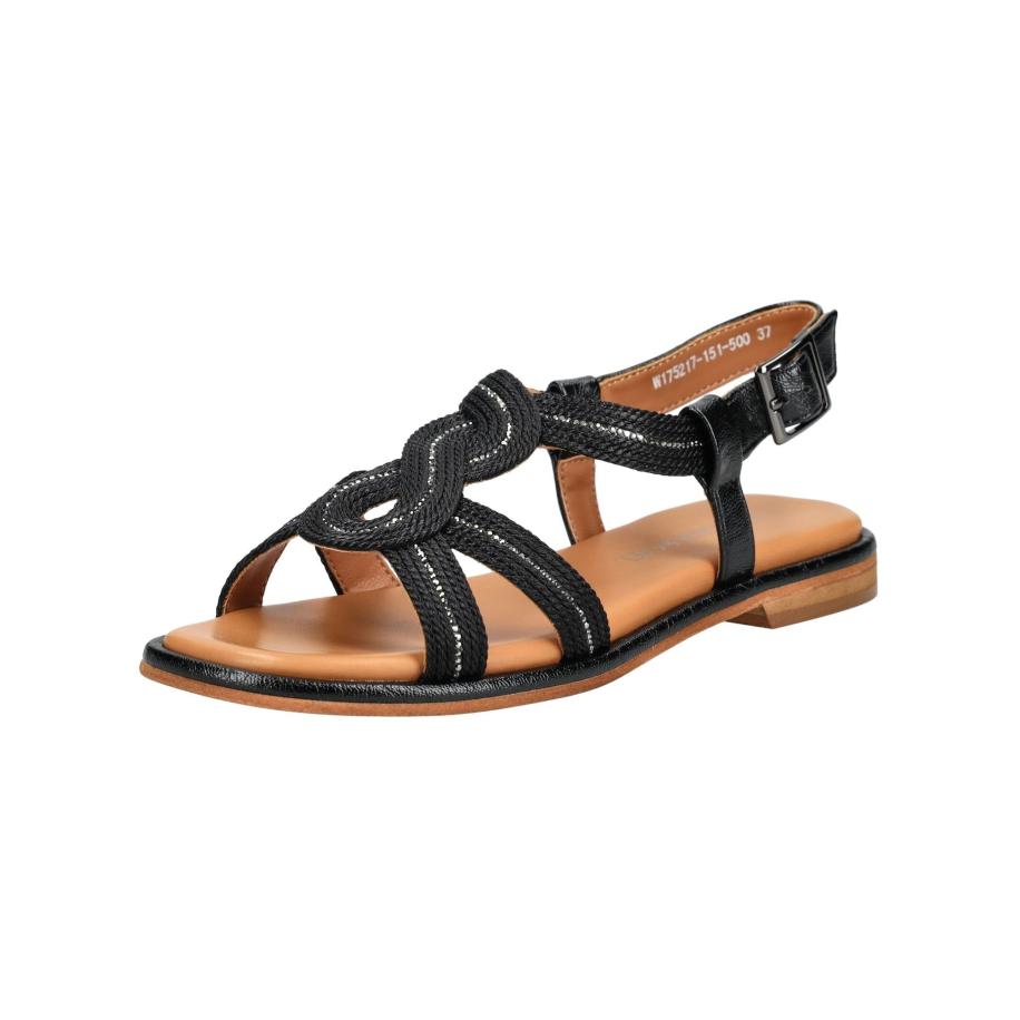 Regarde le Ciel Regarde le Ciel Sandalen met riem zwart -