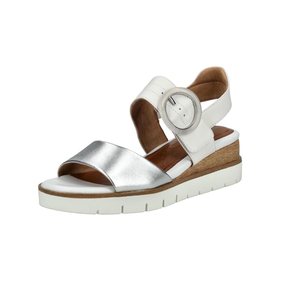 Tamaris Sandaal zilver / wit Wit